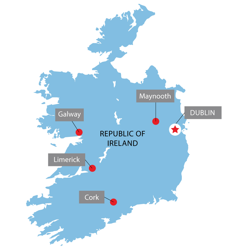 Ireland University Map